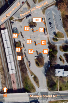 Bus Shelter Replacement Phase I at 4 Locations / WMATA